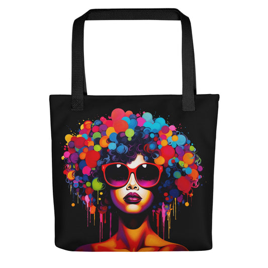 Afro Melanin Queen Tote bag