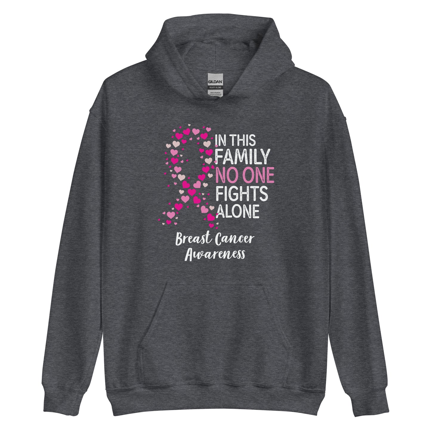 In This Family, No One Fights Alone (Unisex Heavy Blend Hoodie)