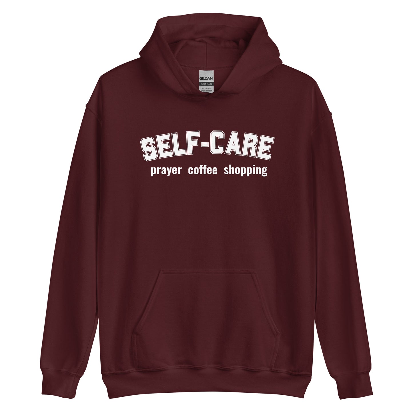 Self-Care Prayer Coffee Shopping (Unisex Heavy Blend Hoodie)