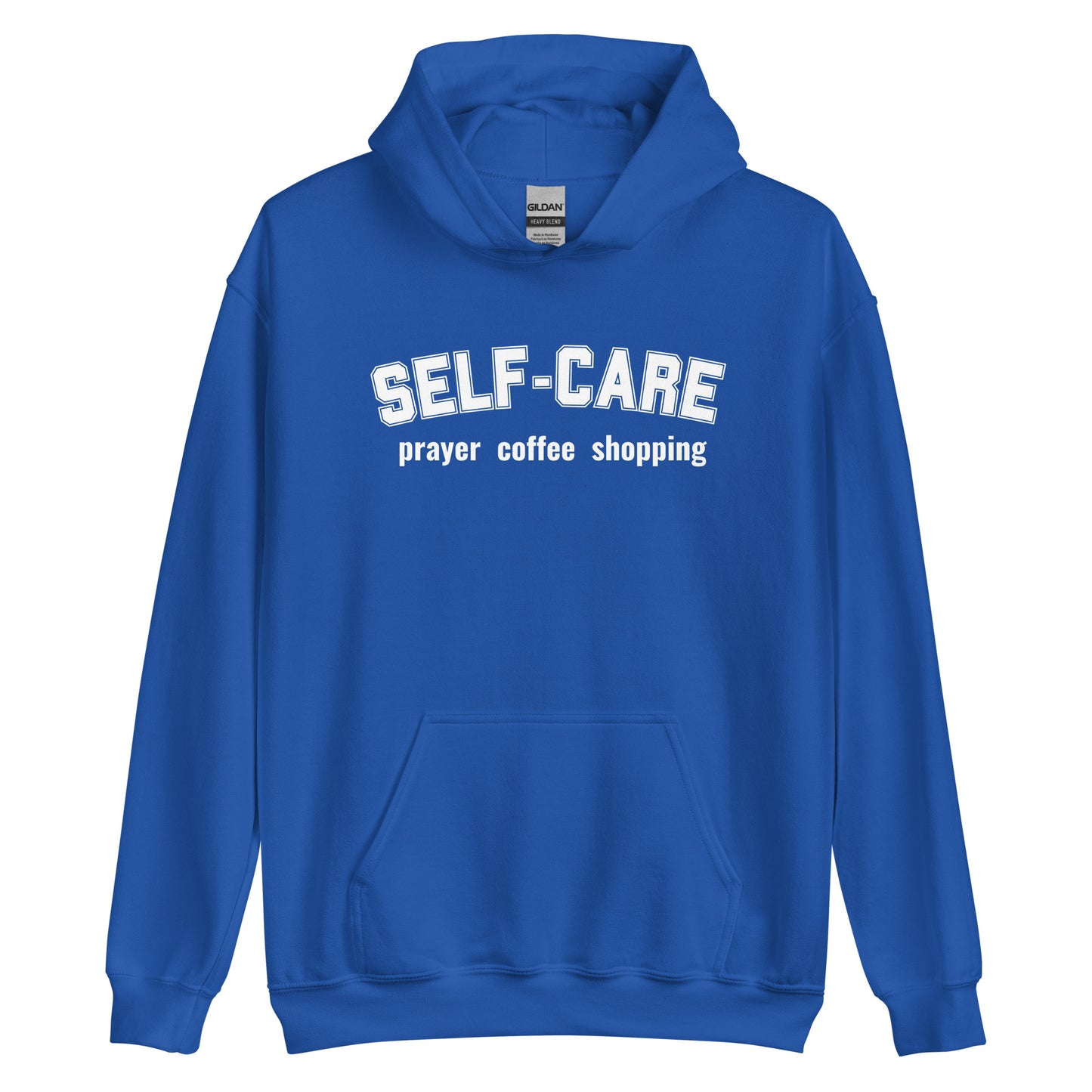 Self-Care Prayer Coffee Shopping (Unisex Heavy Blend Hoodie)