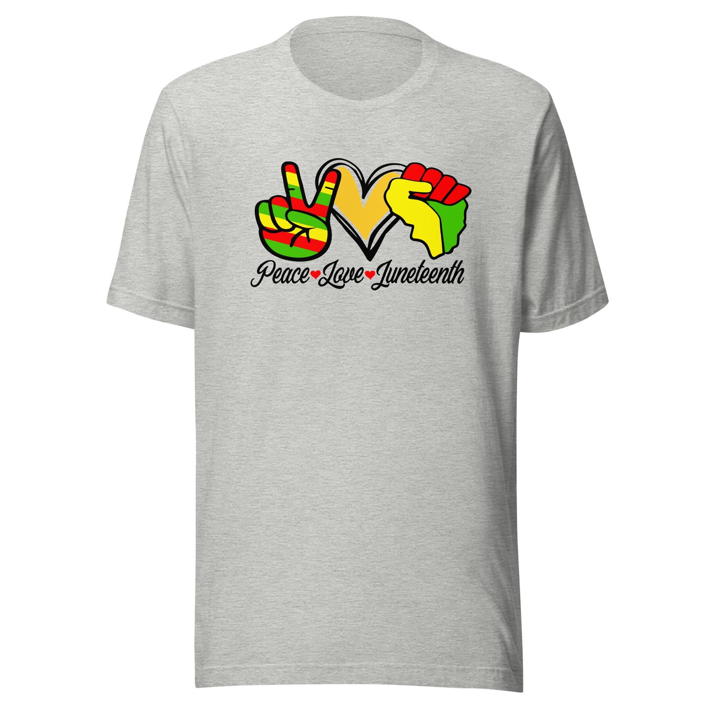 Peace Love Juneteenth (Adults) T-Shirt