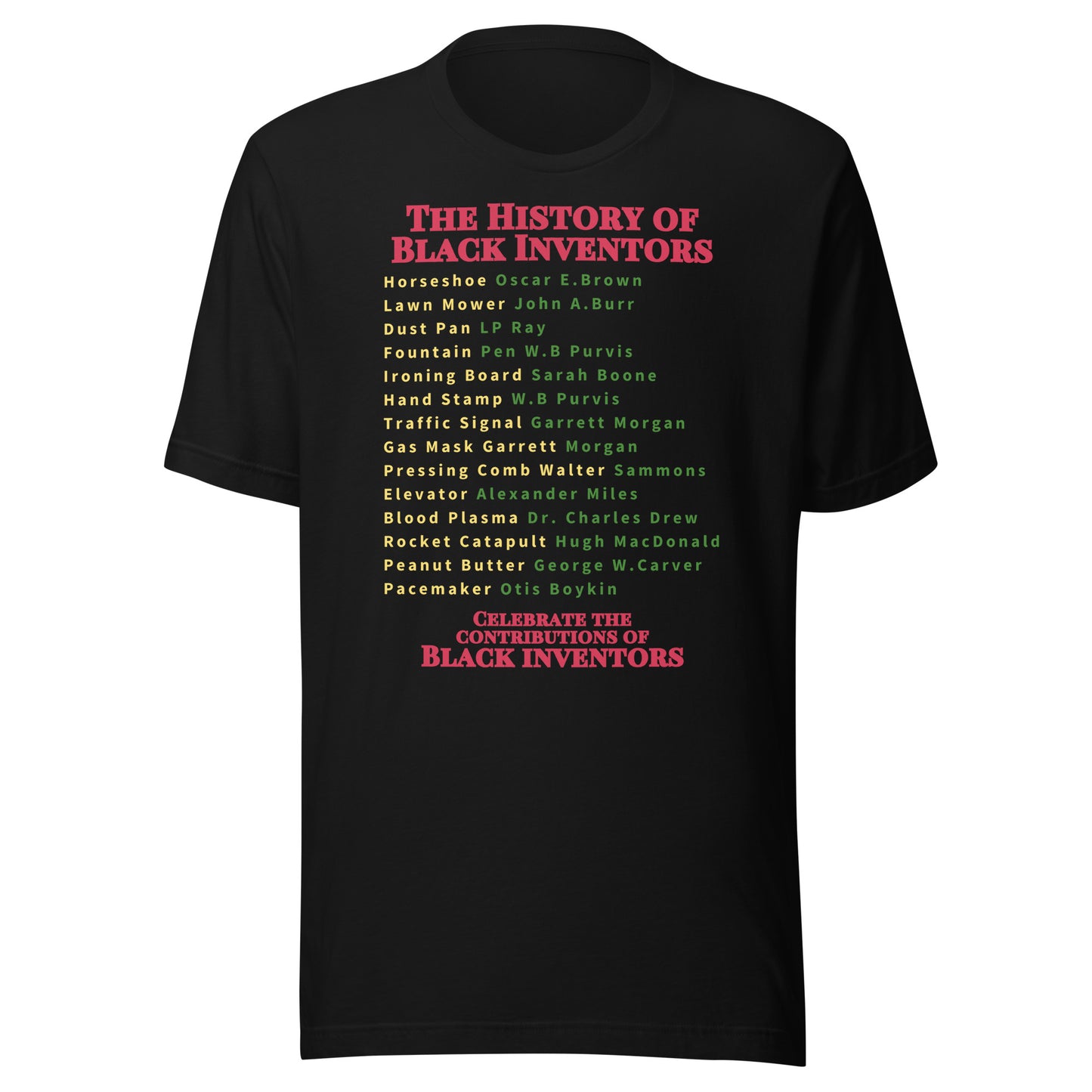 Celebrate Black Inventors (Unisex) t-shirt