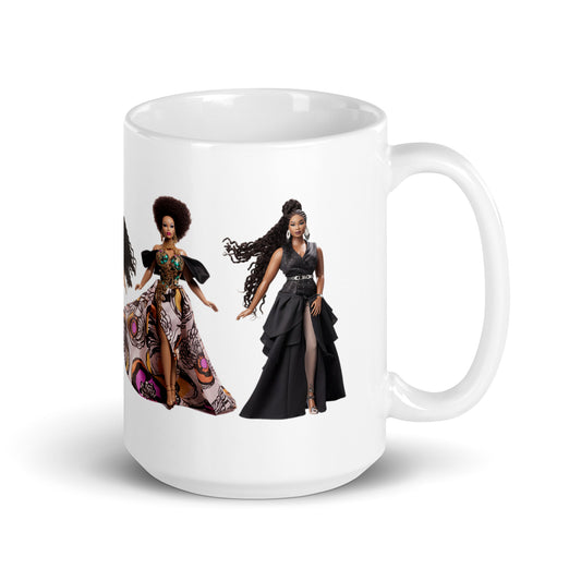 Melanin Dolls Mug (White Glossy Mug)